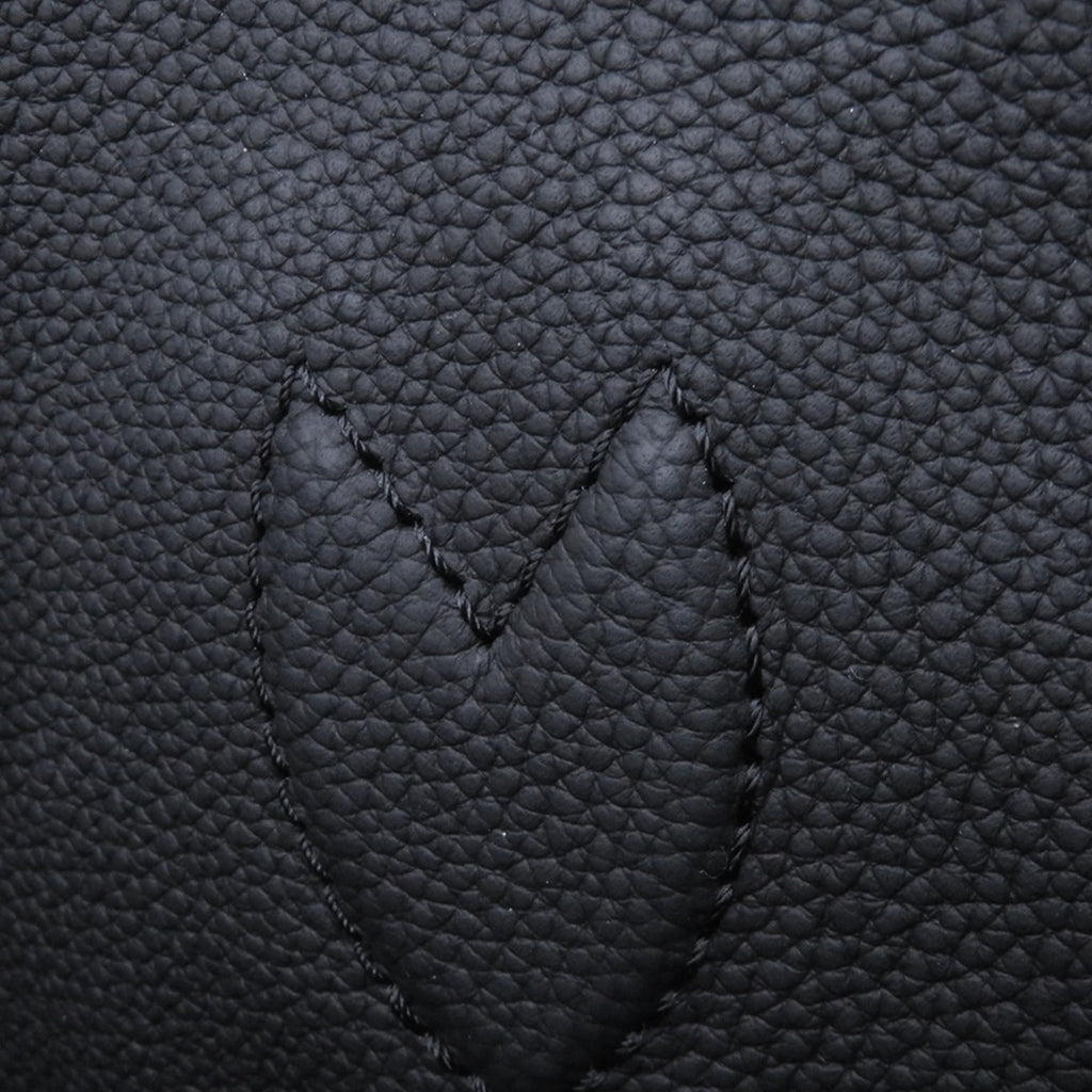 Louis Vuitton Noir Monogram Leather Tote Bag