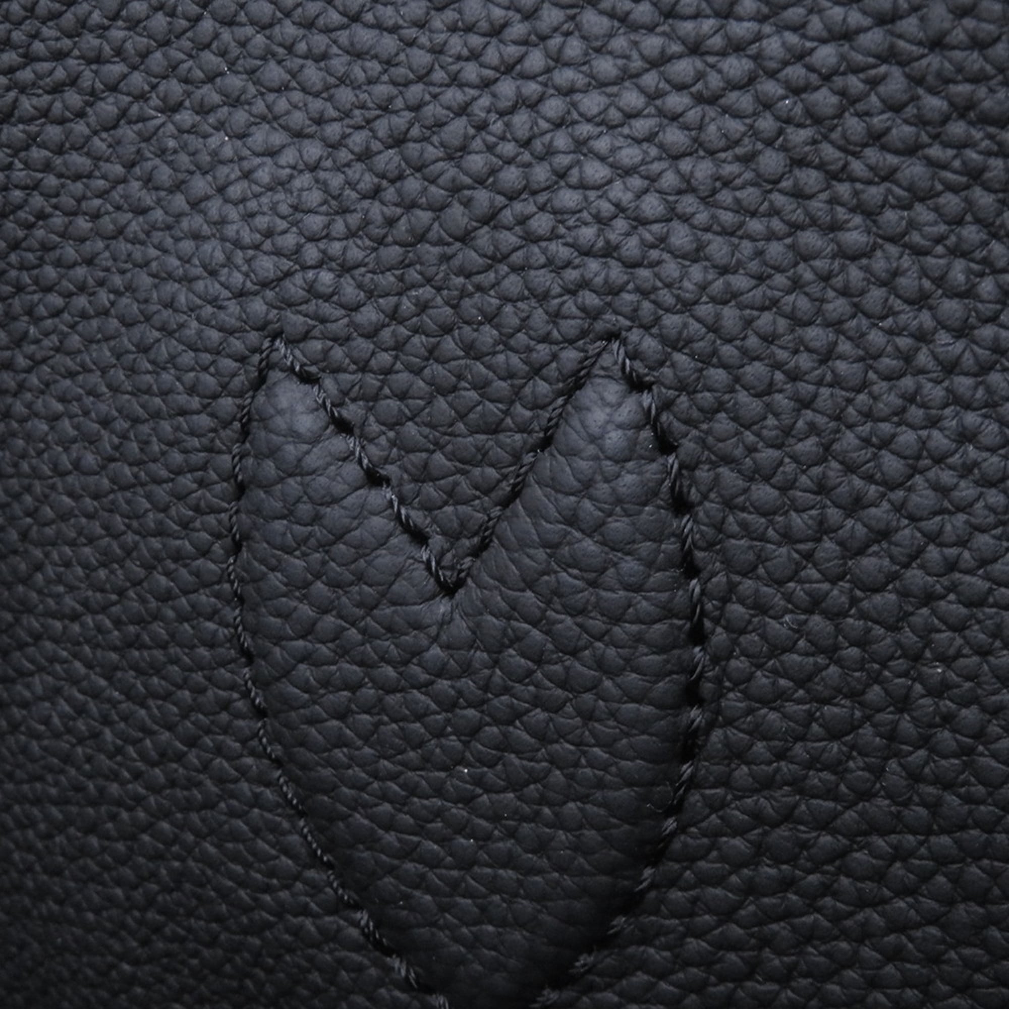 Louis Vuitton Noir Monogram Leather Tote Bag