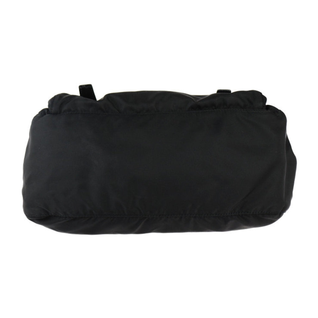 Prada Black Nylon Leather Messenger Bag Shoulder Bag