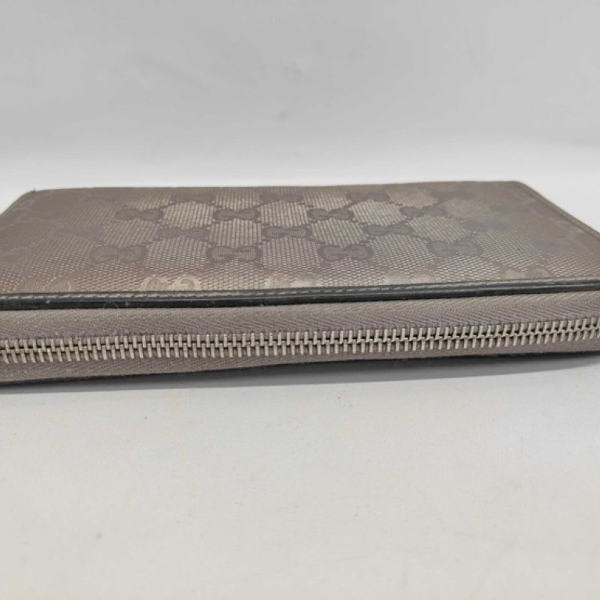 Gucci Gold Pvc Leather Long Wallet (Bi-Fold) (Pre-Owned)