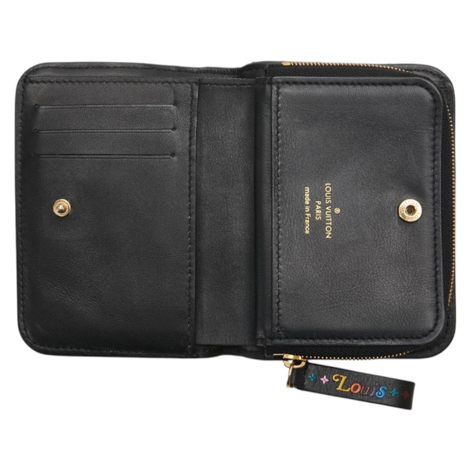 Louis Vuitton Black Leather Wallet