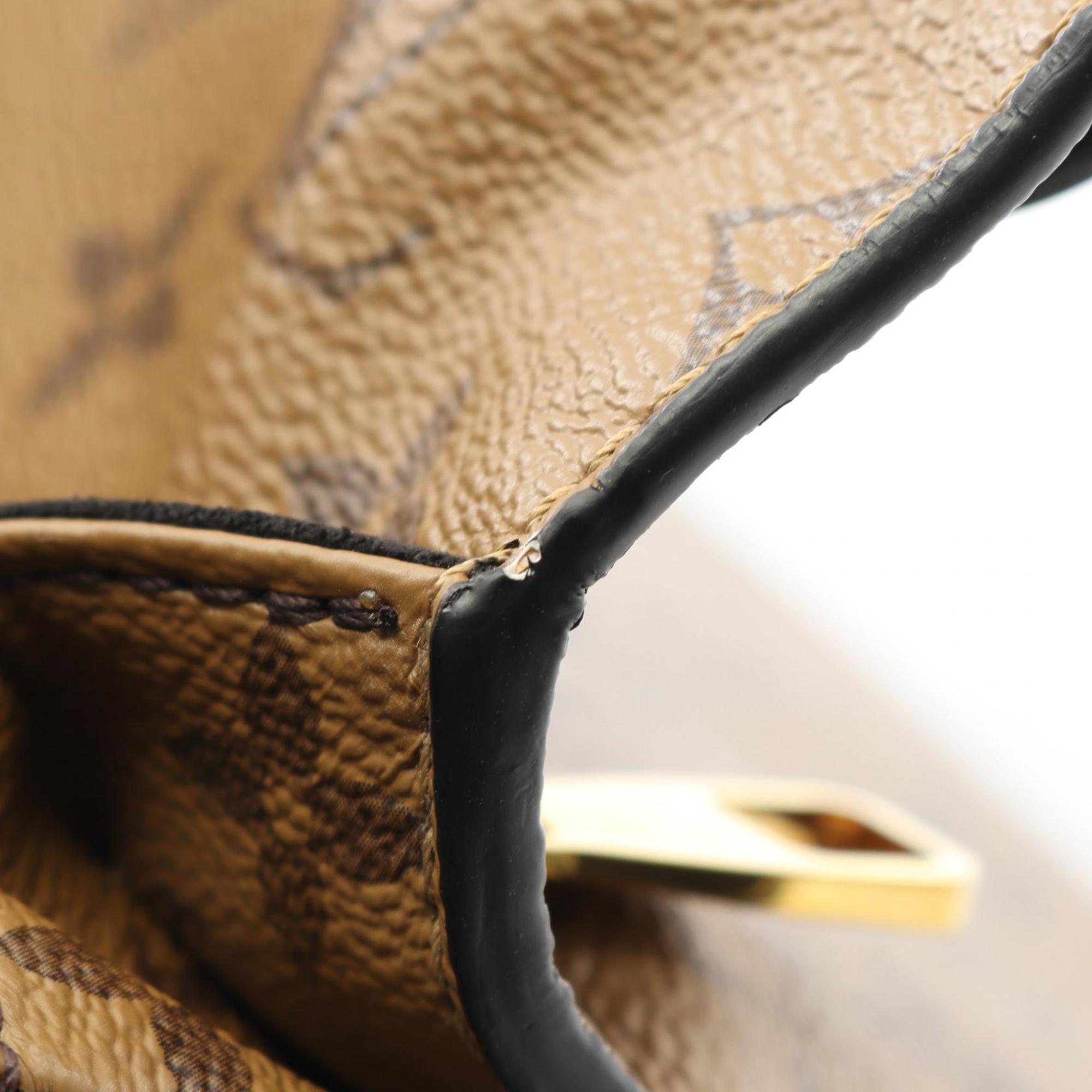 Louis Vuitton Black Brown Coated Canvas Pvc Leather Handbag Pochette