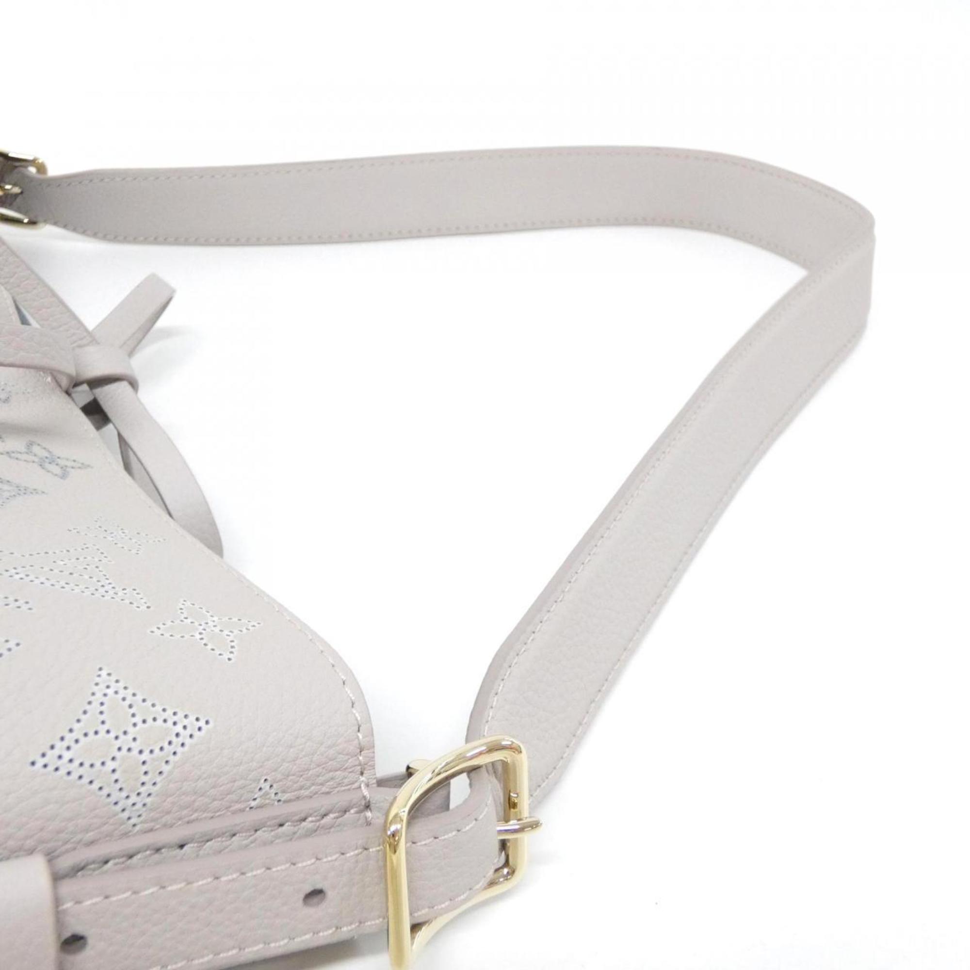 Louis Vuitton Gray Leather Shoulder Bag