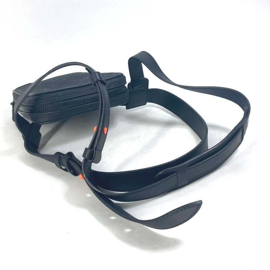 Louis Vuitton Black Orange Leather Shoulder Bag Sling Bag