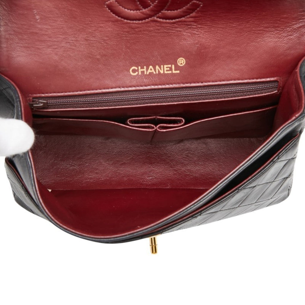 Chanel Black Leather Shoulder Bag