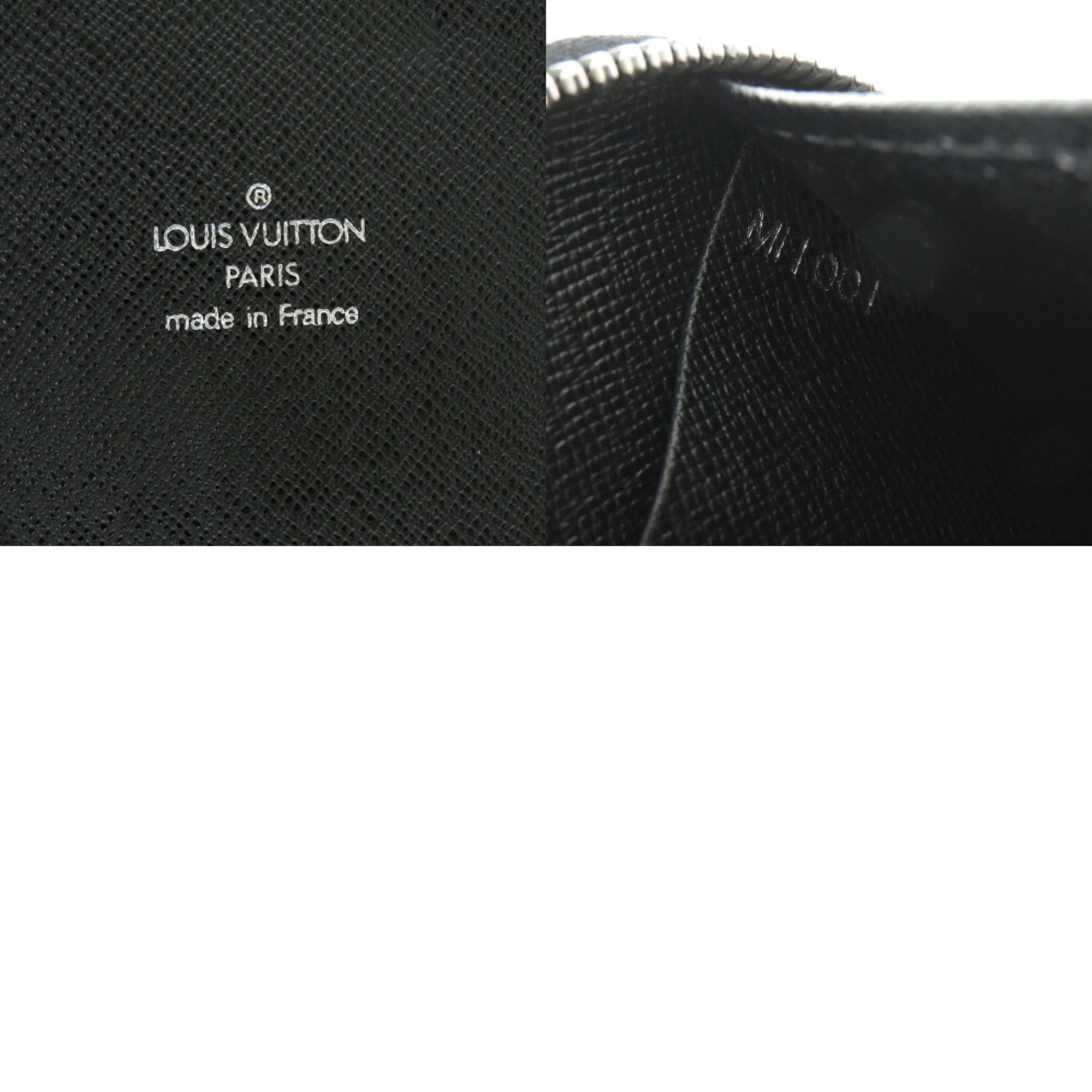 Louis Vuitton Black Taiga Leather Long Wallet