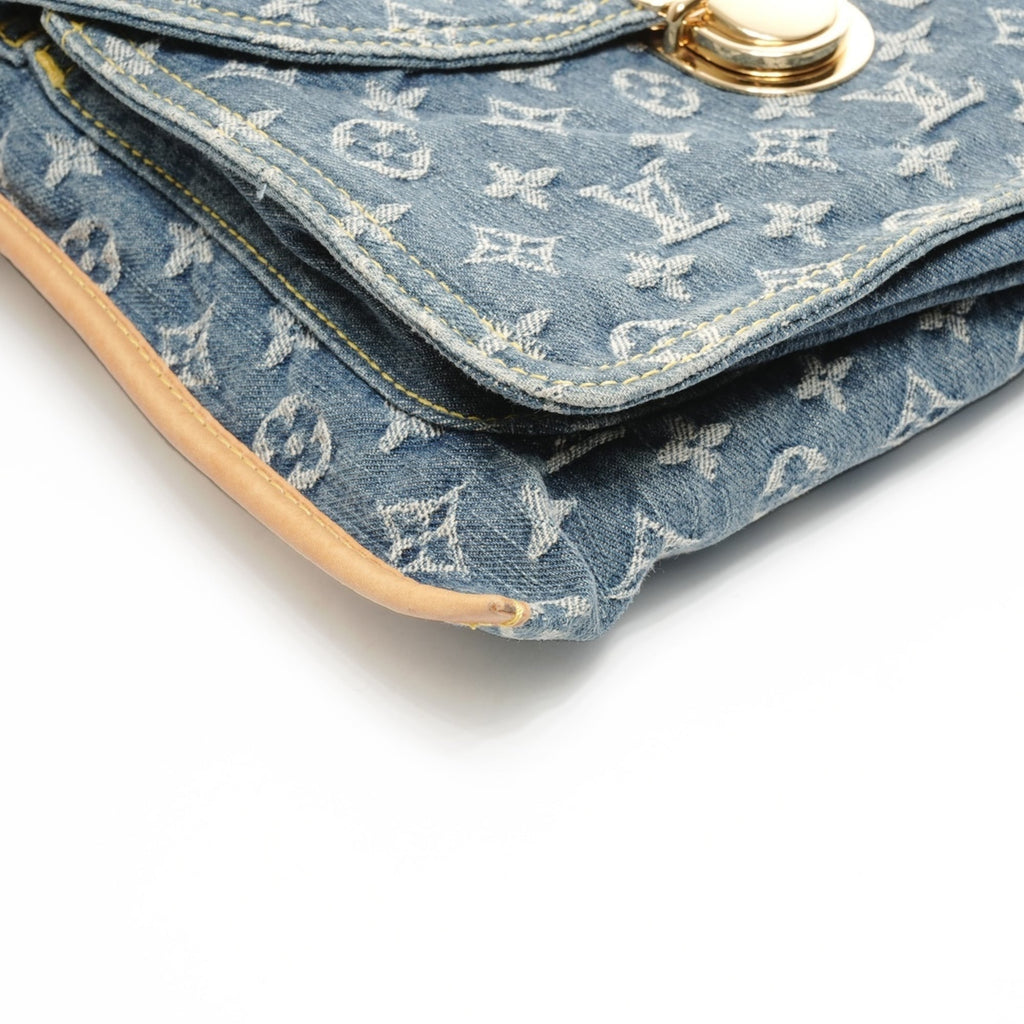 Louis Vuitton Navy Monogram Denim Handbag