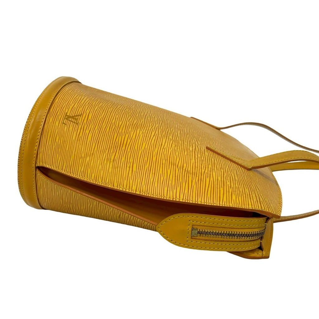 Louis Vuitton Yellow Leather Tote Bag