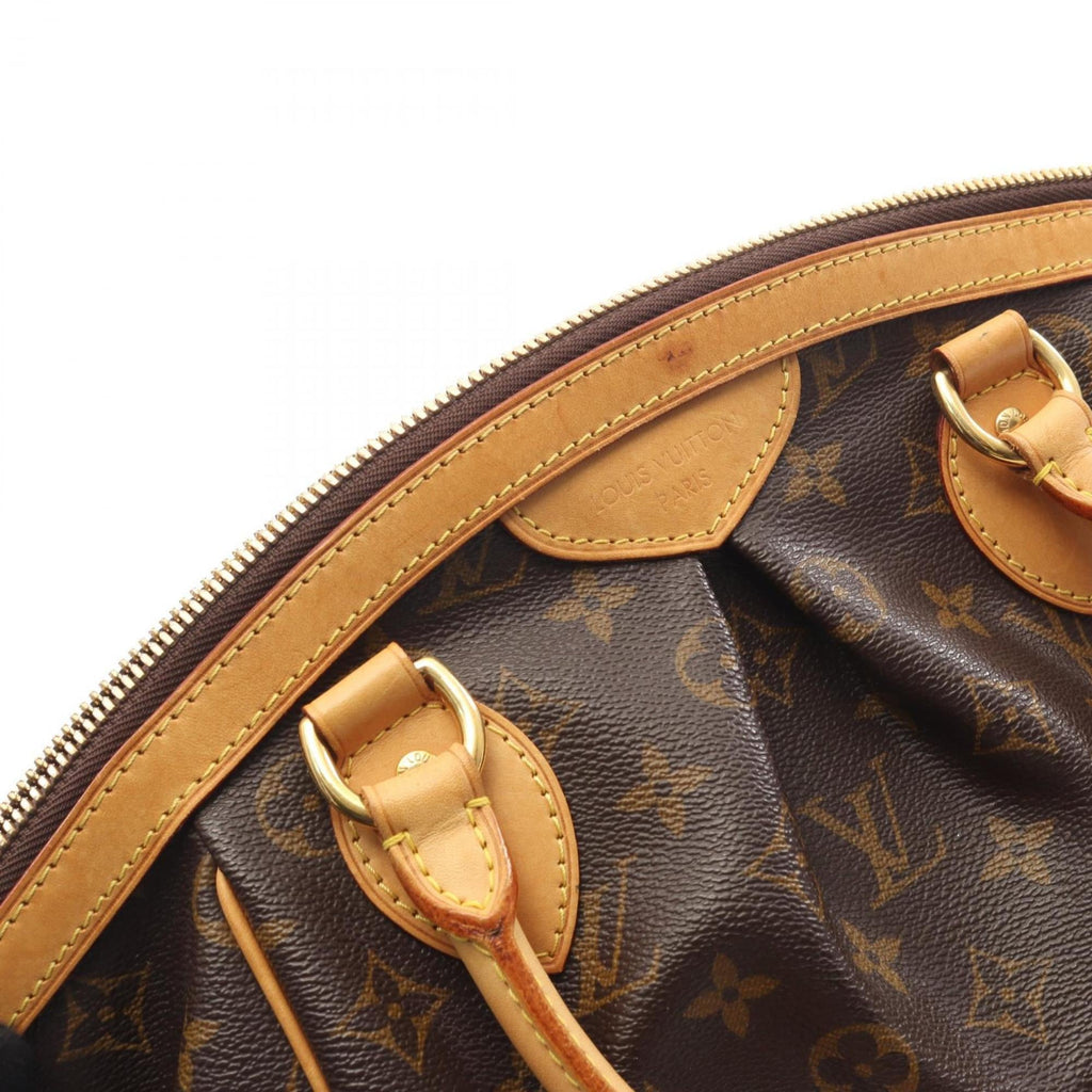Louis Vuitton Brown Coated Canvas Leather Handbag