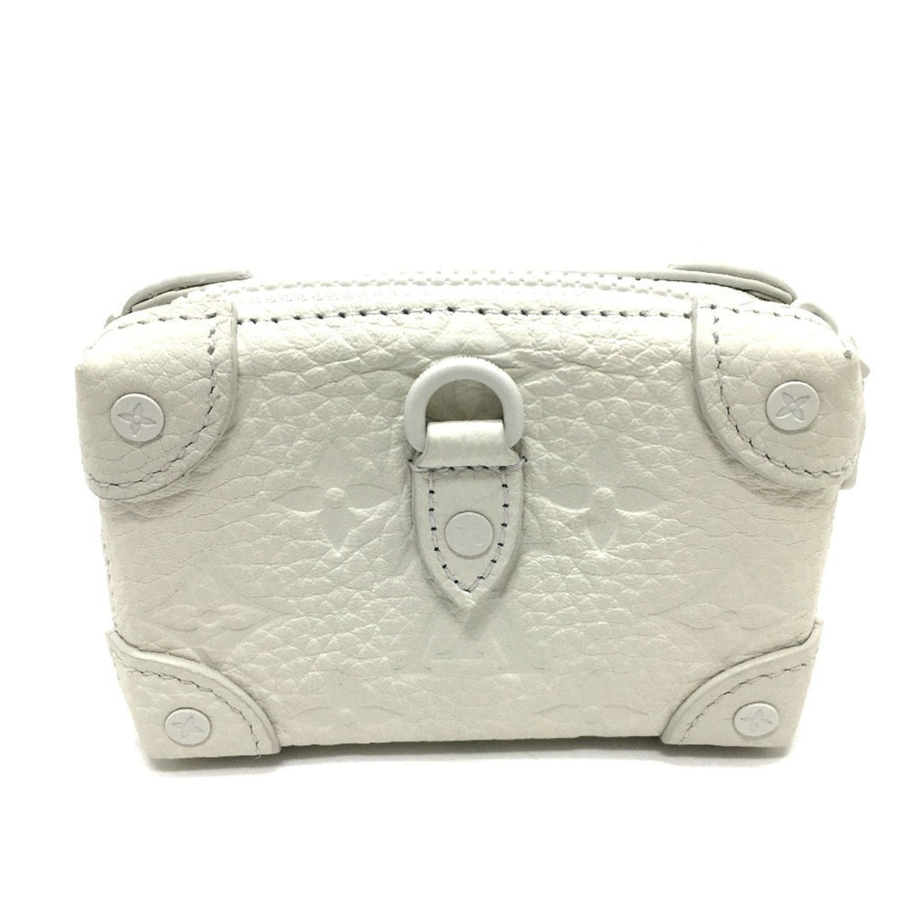 Louis Vuitton Monogram White Leather Coin Purse/Coin Case