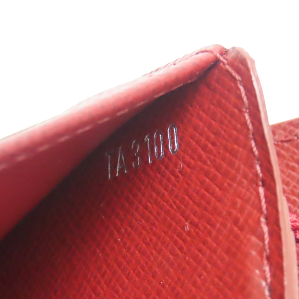Louis Vuitton Ruby Epi Leather Wallet (Tri-Fold)