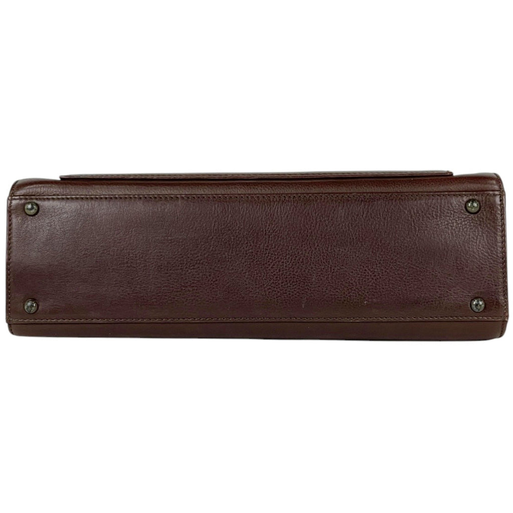 Chanel Brown Leather Handbag Tote Bag