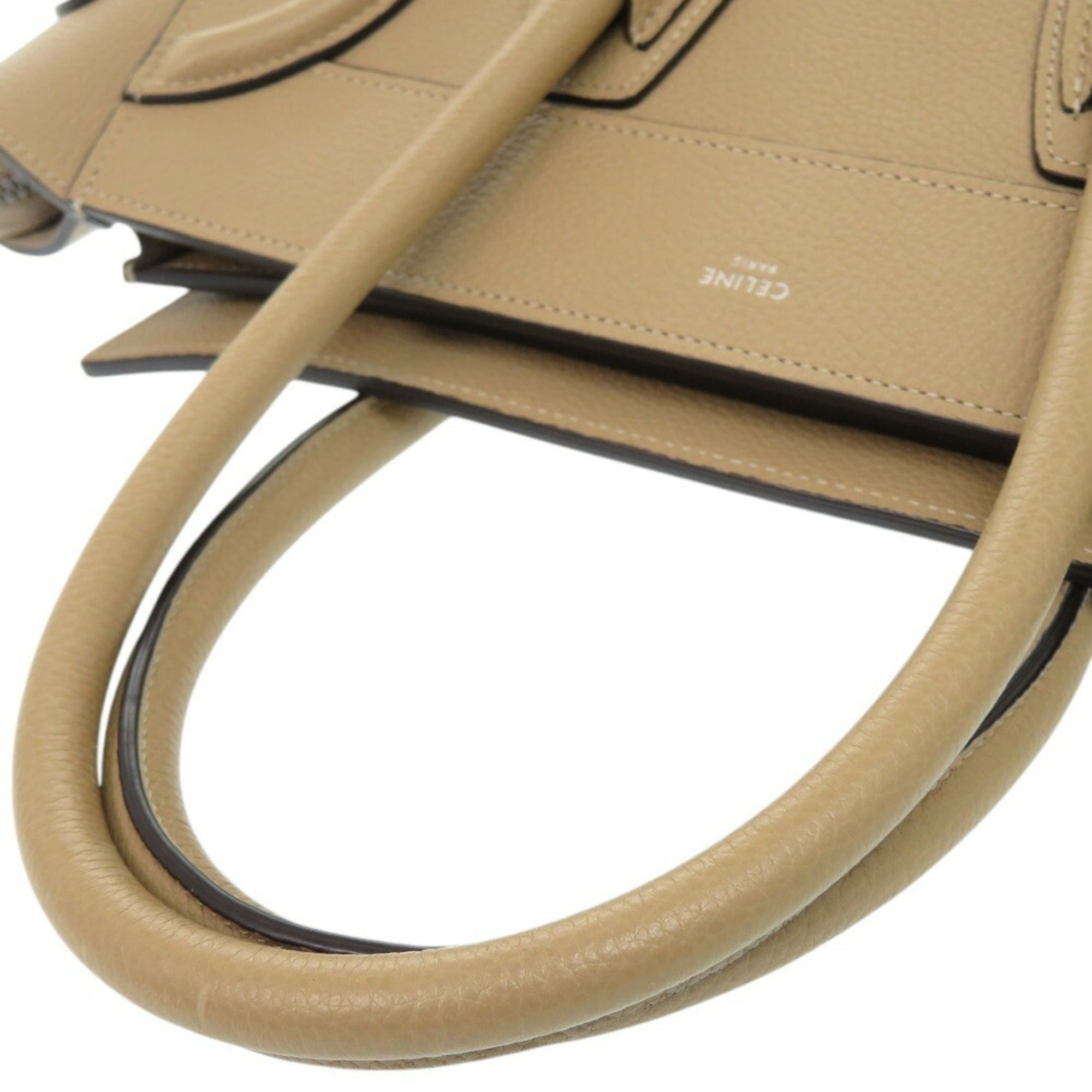 Celine Beige Leather Handbag