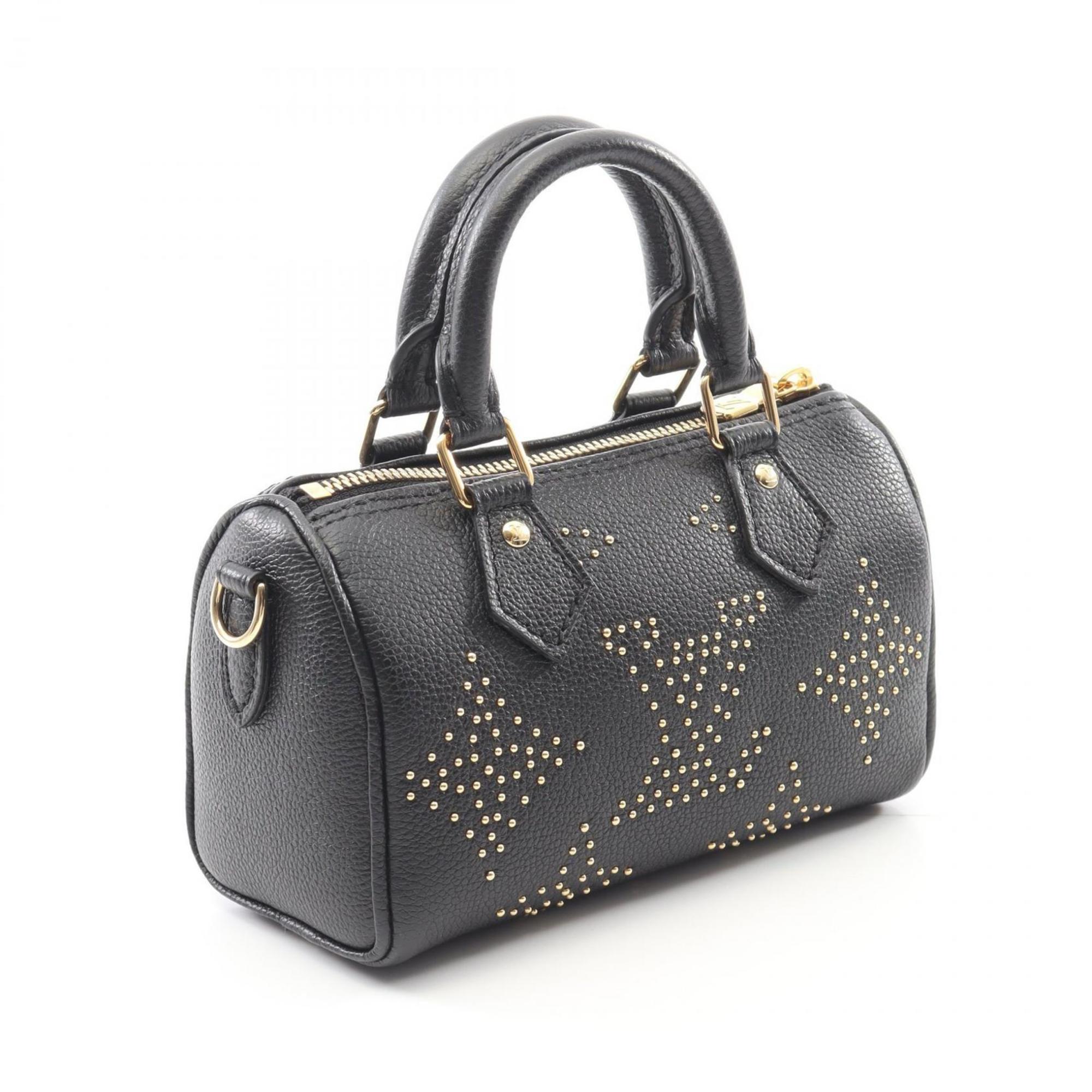 Louis Vuitton Black Leather Handbag