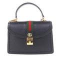 Gucci Black Leather Handbag Shoulder Bag (Pre-Owned)