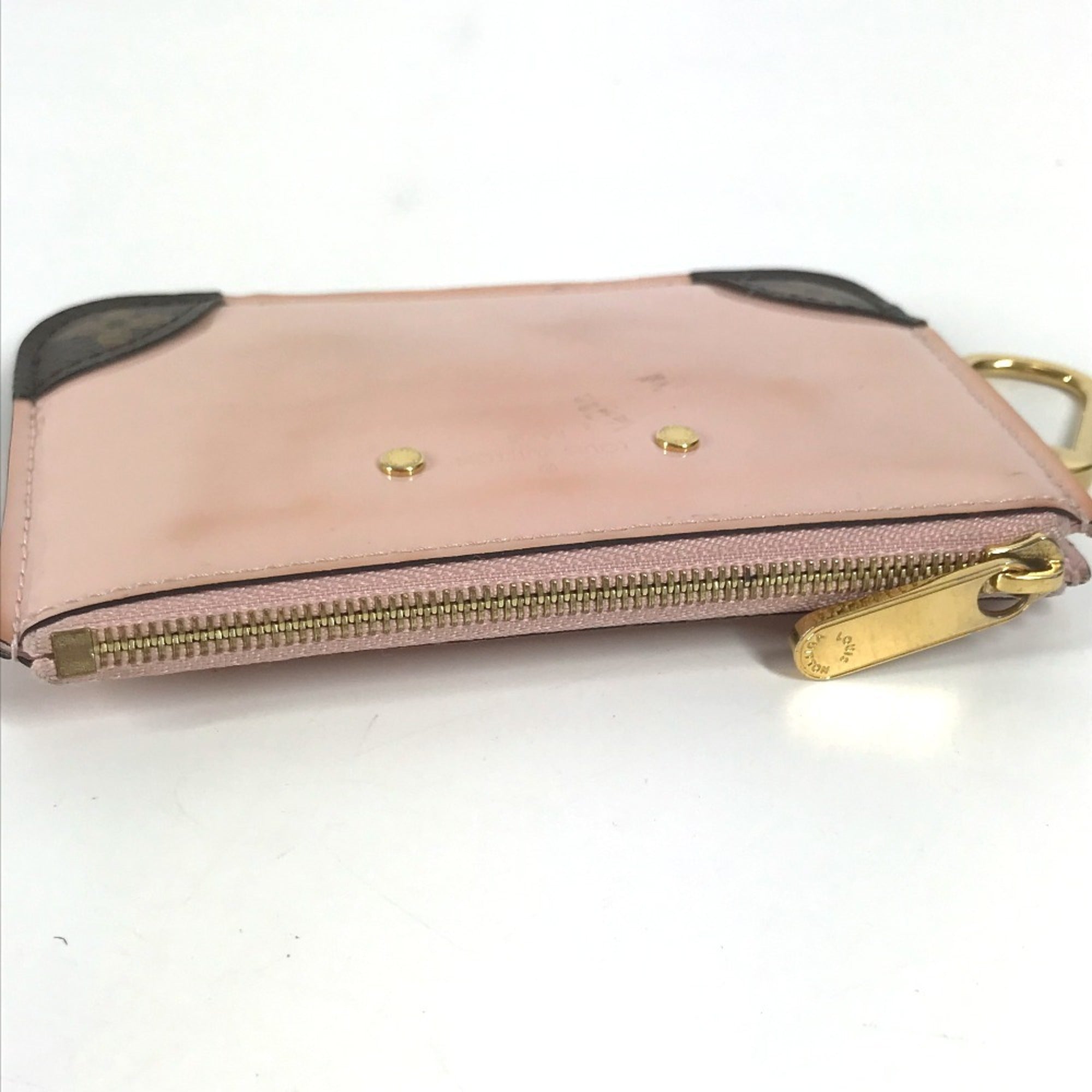 Louis Vuitton Pink Patent Leather Coin Purse/Coin Case