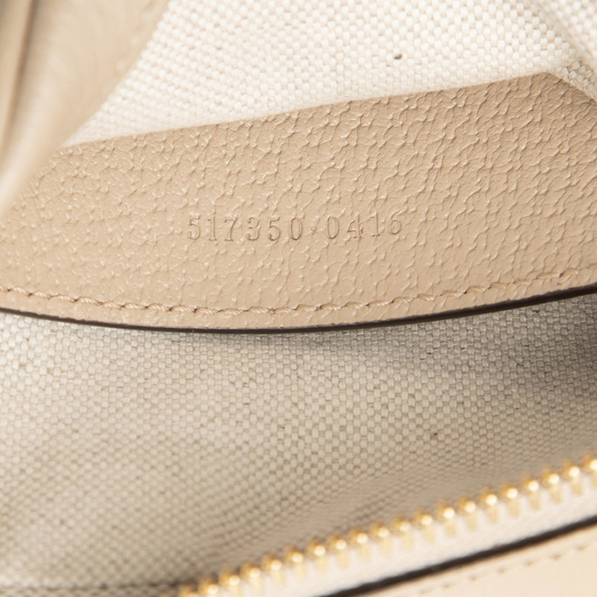 Gucci Beige Leather Pvc Shoulder Bag (Pre-Owned)