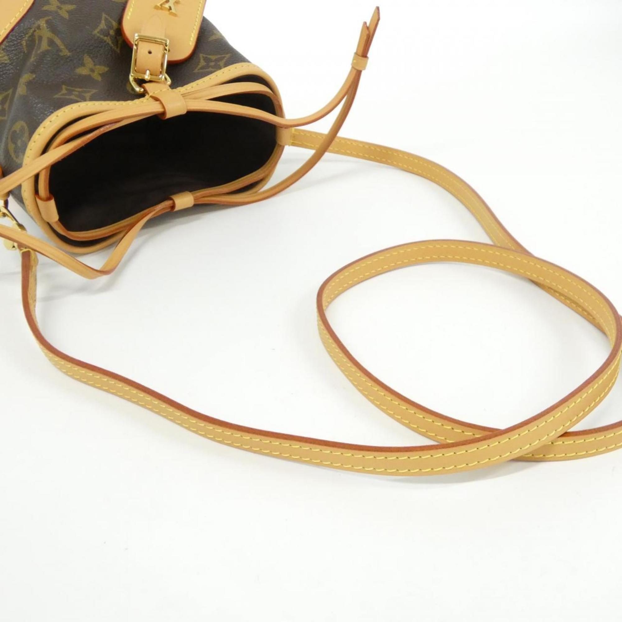 Louis Vuitton Marron Coated Canvas Shoulder Bag