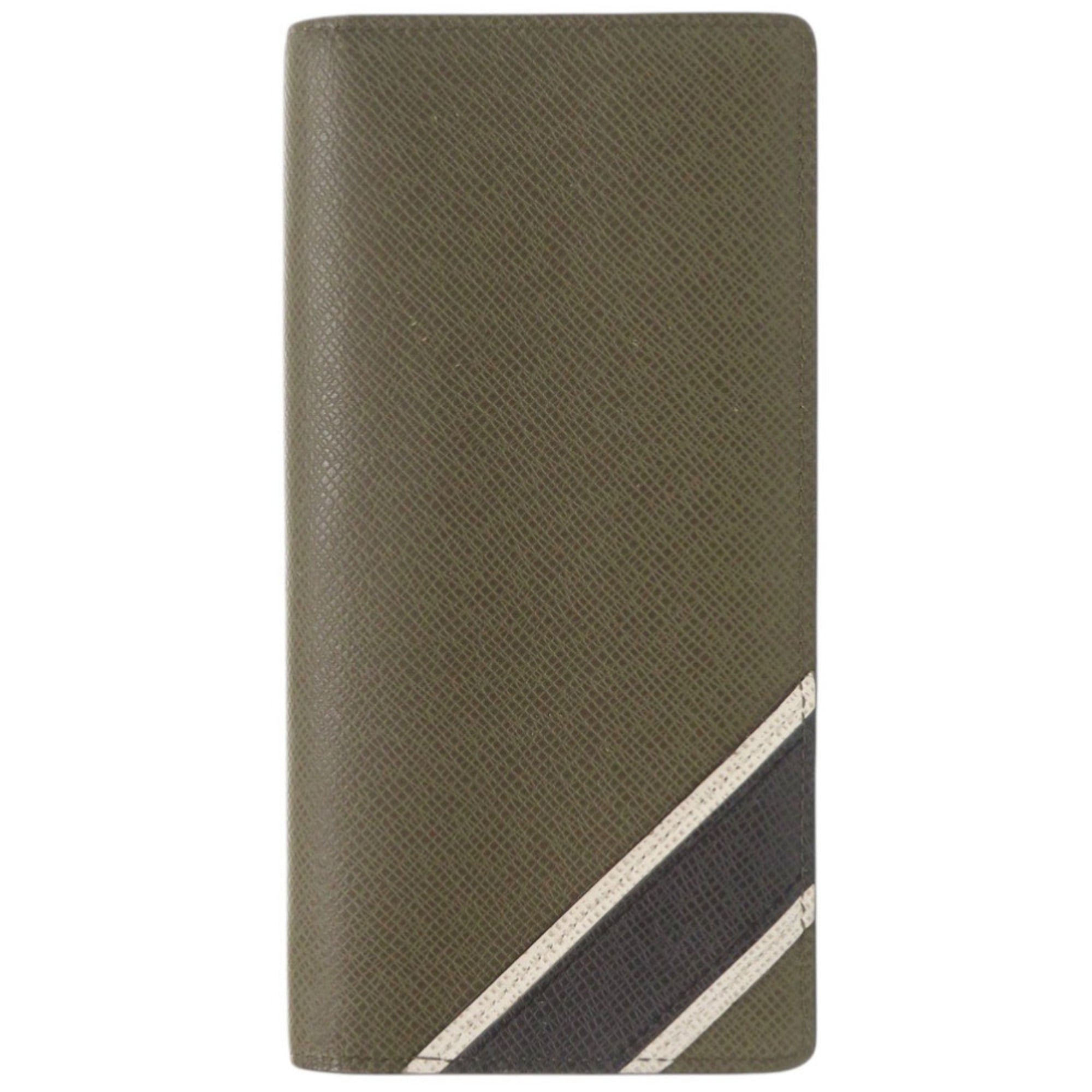 Louis Vuitton Khaki Taiga Leather Long Wallet