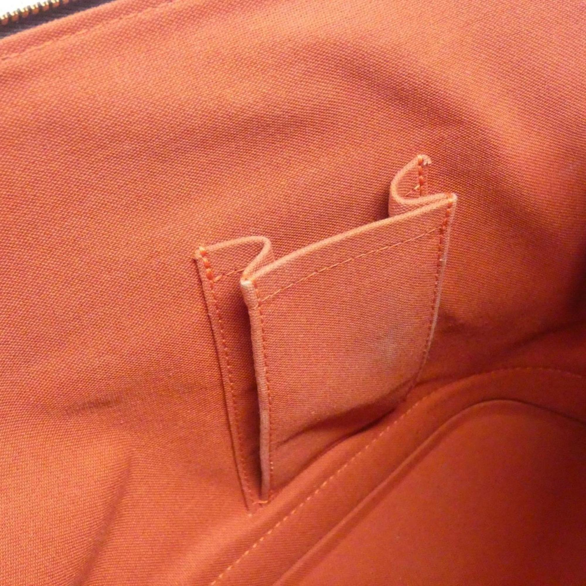 Louis Vuitton Brown Coated Canvas Handbag