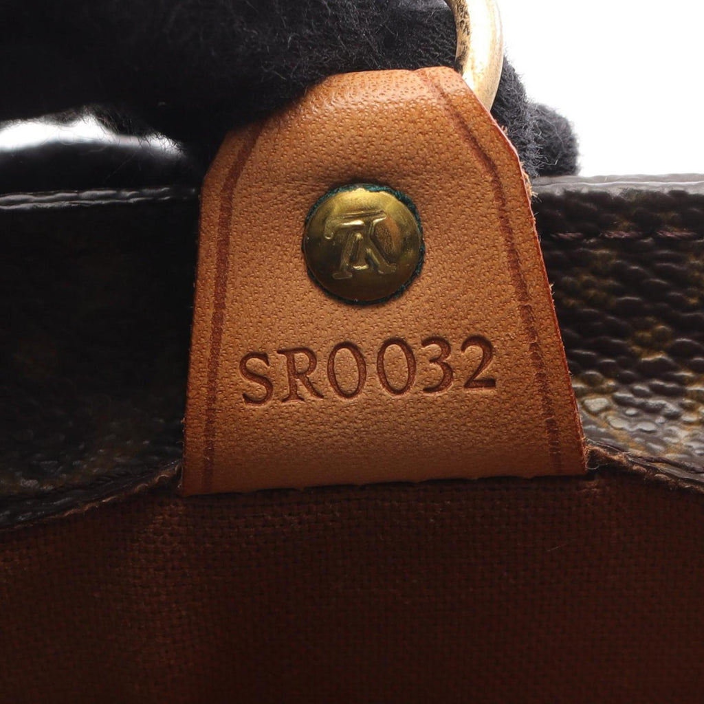 Louis Vuitton Monogram Brown Coated Canvas Leather Handbag