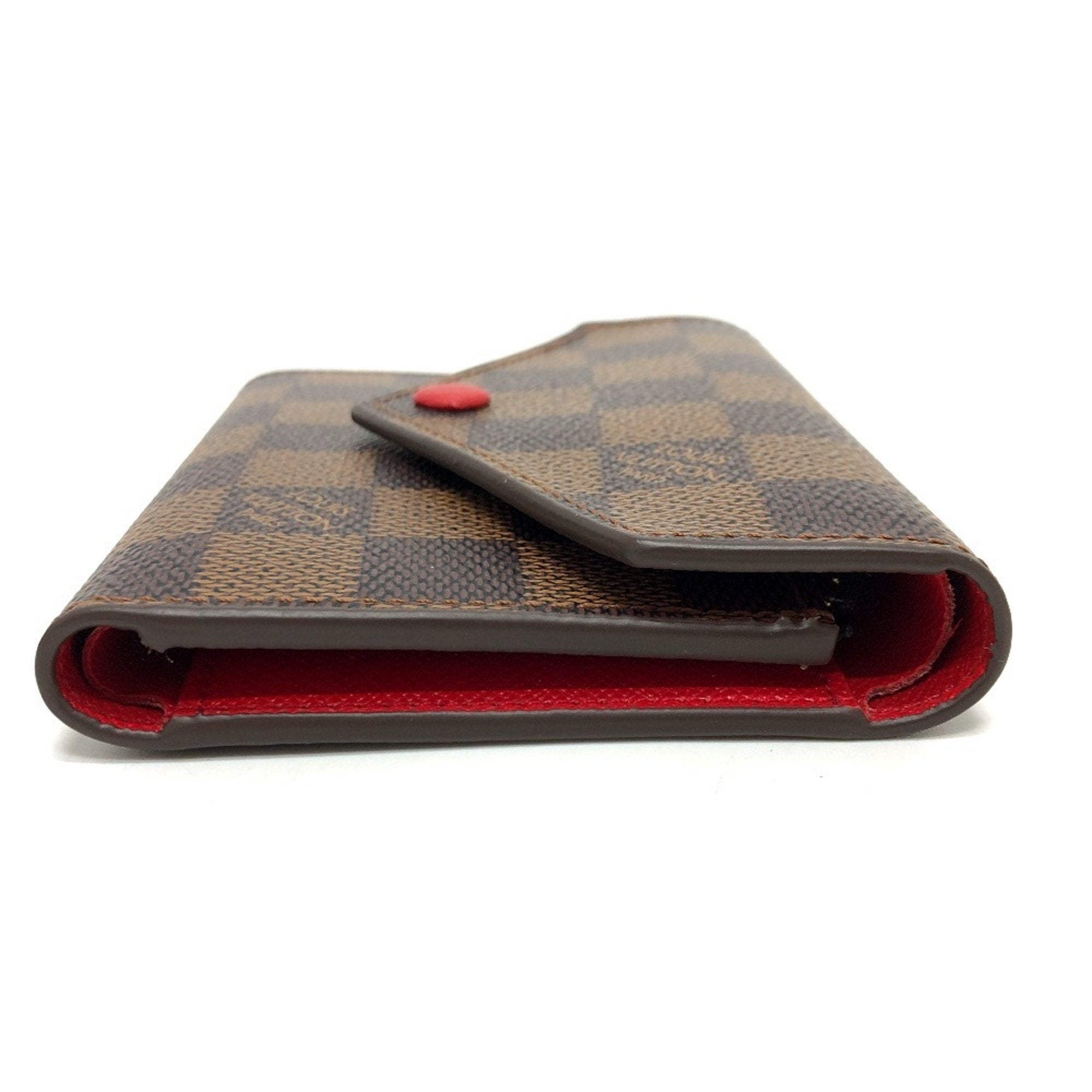 Louis Vuitton Brown Red Color Damier Canvas Coin Purse/Coin Case
