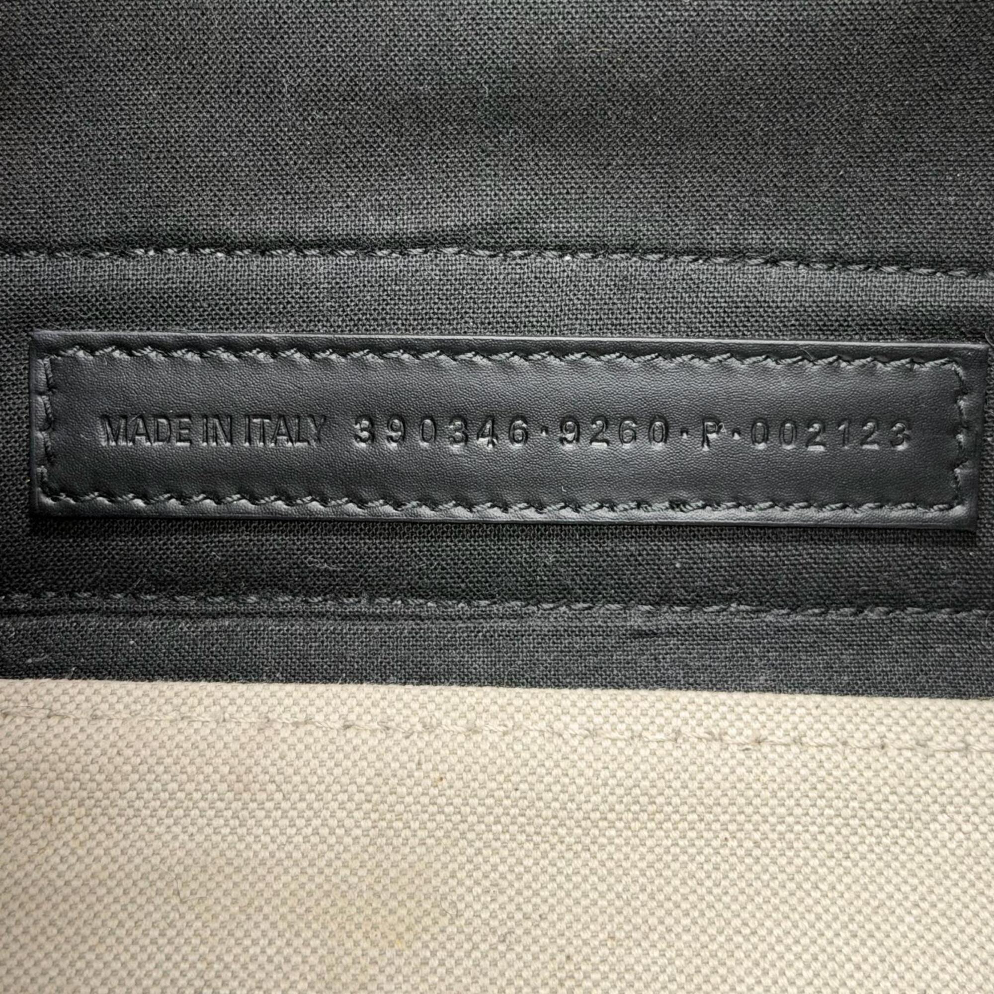Balenciaga Black Canvas Leather Shoulder