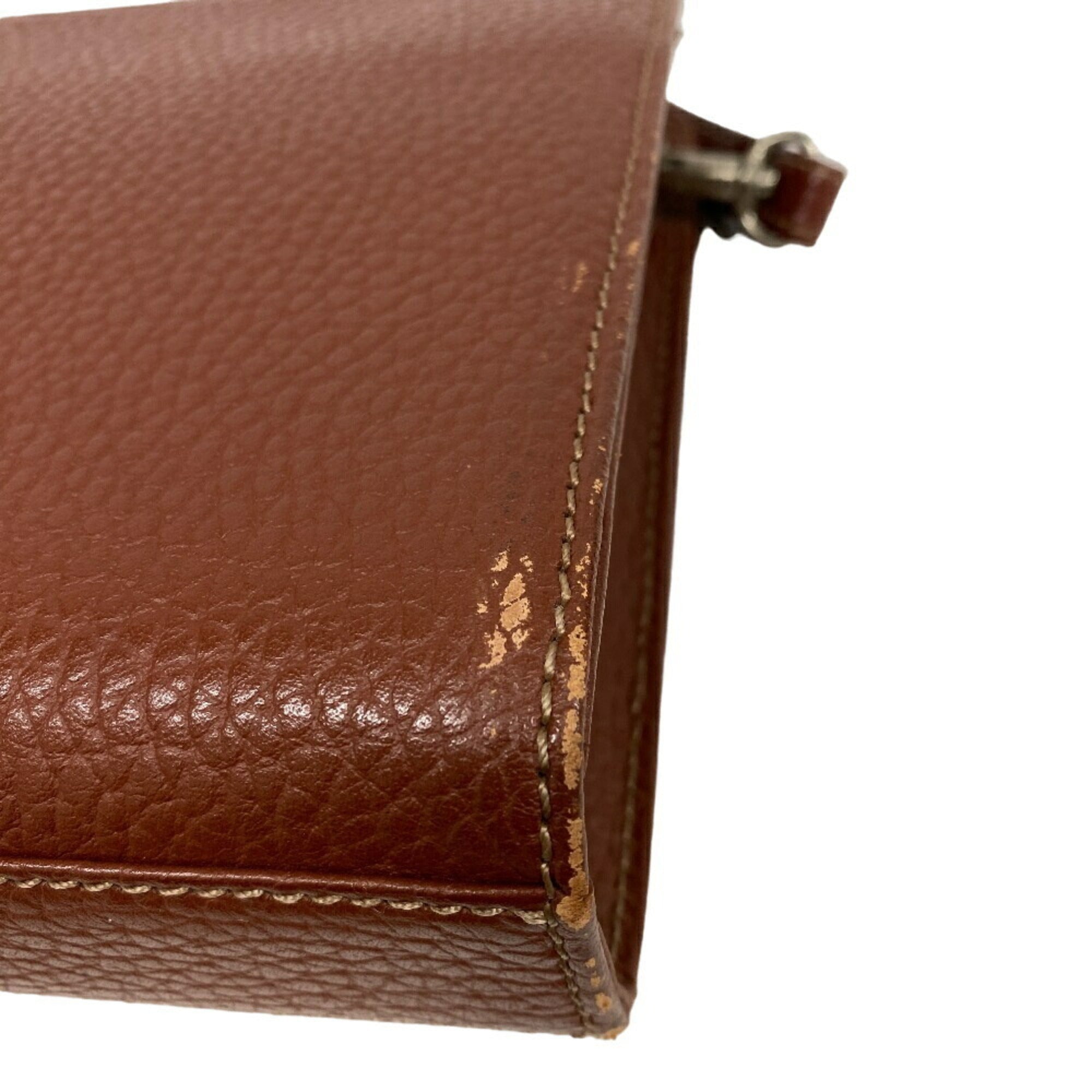 Burberry Brown Leather Clutch Bag
