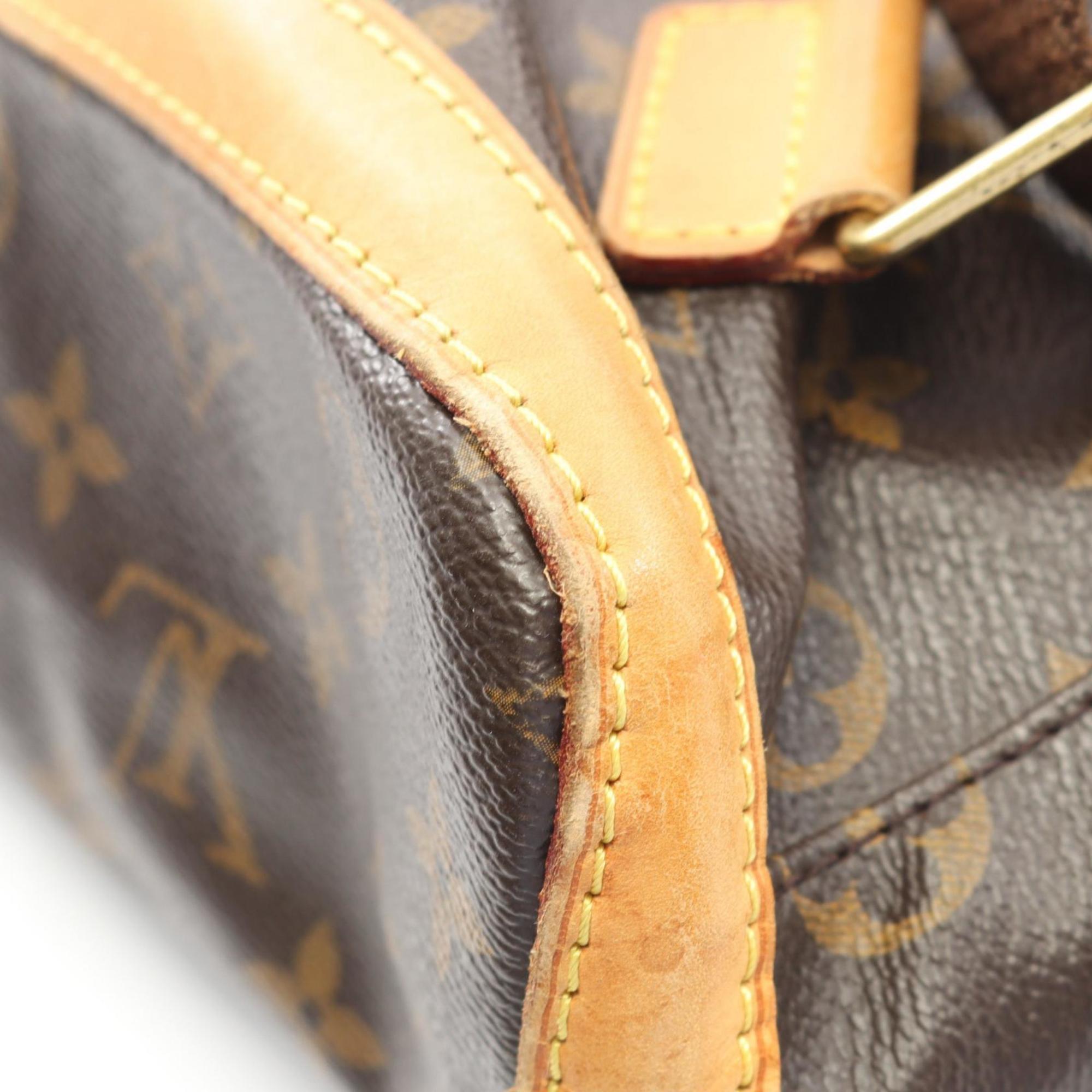 Louis Vuitton Brown Coated Canvas Leather Backpack