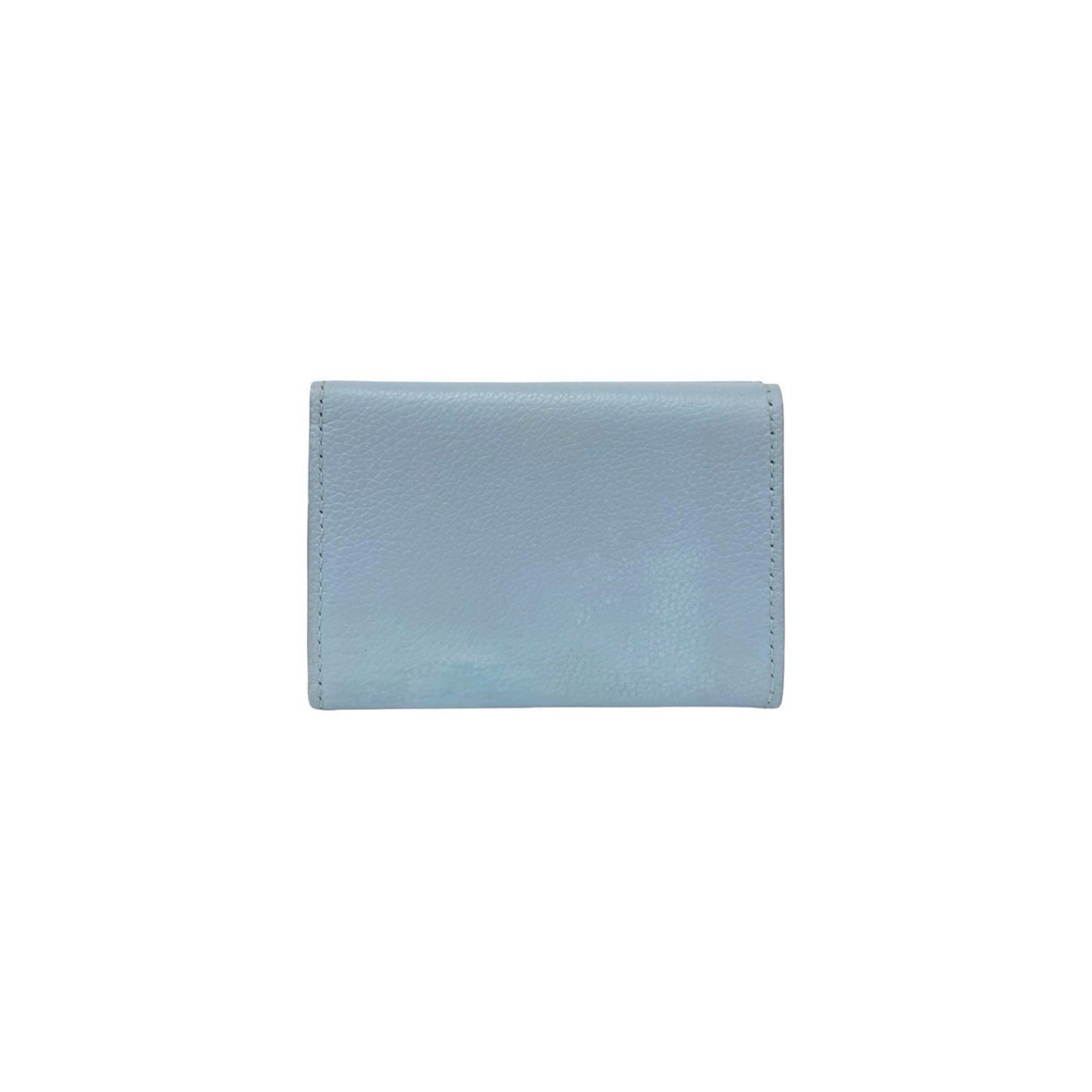 Louis Vuitton Blue Leather Wallet (Tri-Fold)