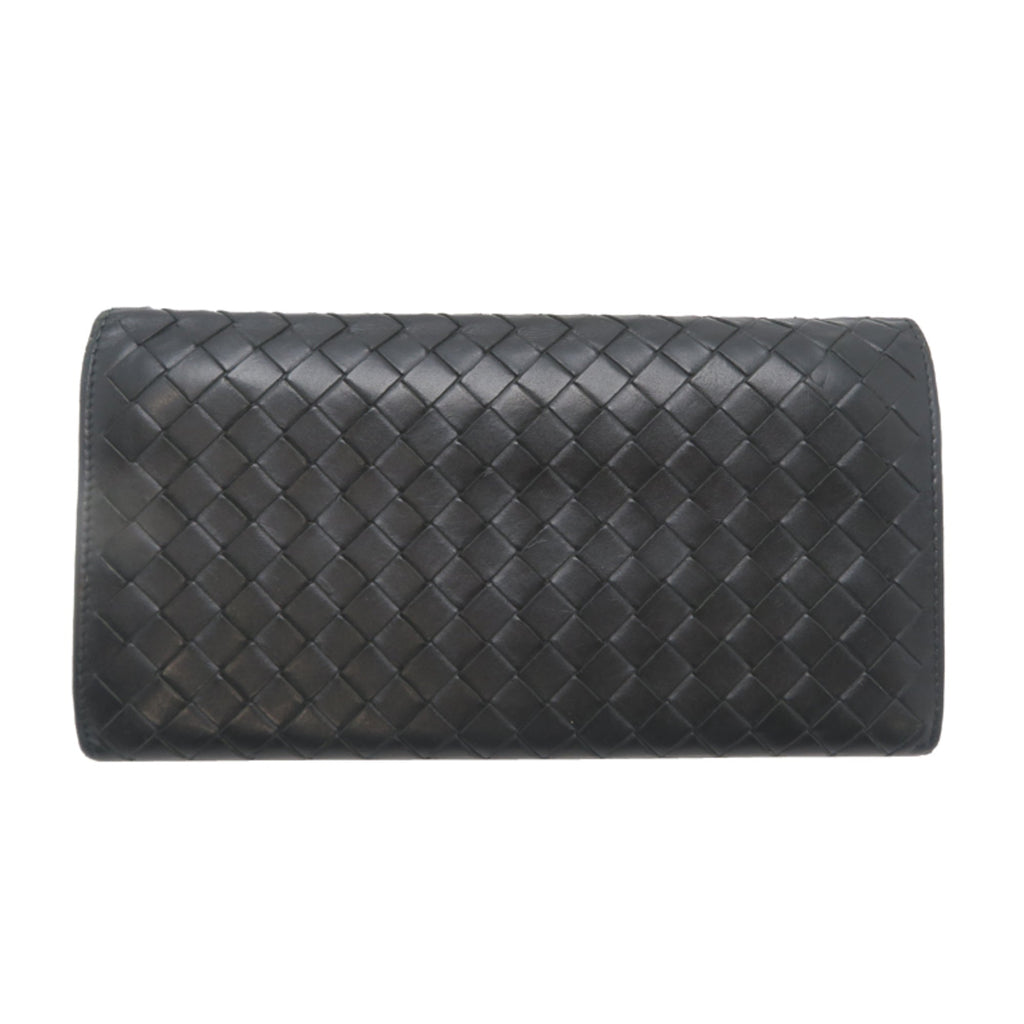 Bottega Veneta Black Leather Wallet (Bi-Fold)