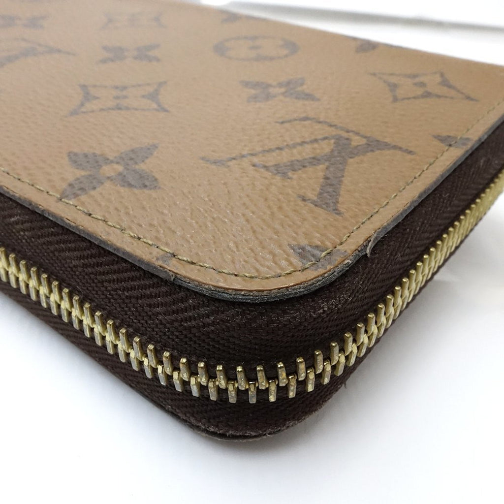 Louis Vuitton Monogram Reverse Brown Leather Long Wallet