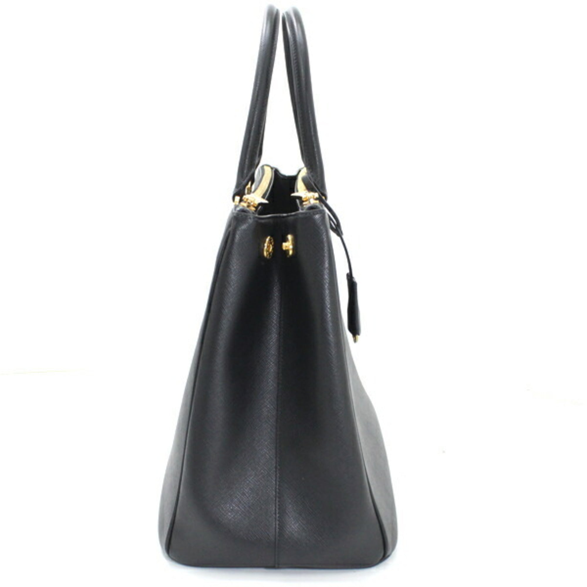 Prada Black Nero Saffiano Lux Handbag Shoulder Bag Tote Bag