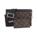 Louis Vuitton Brown Coated Canvas Shoulder Bag