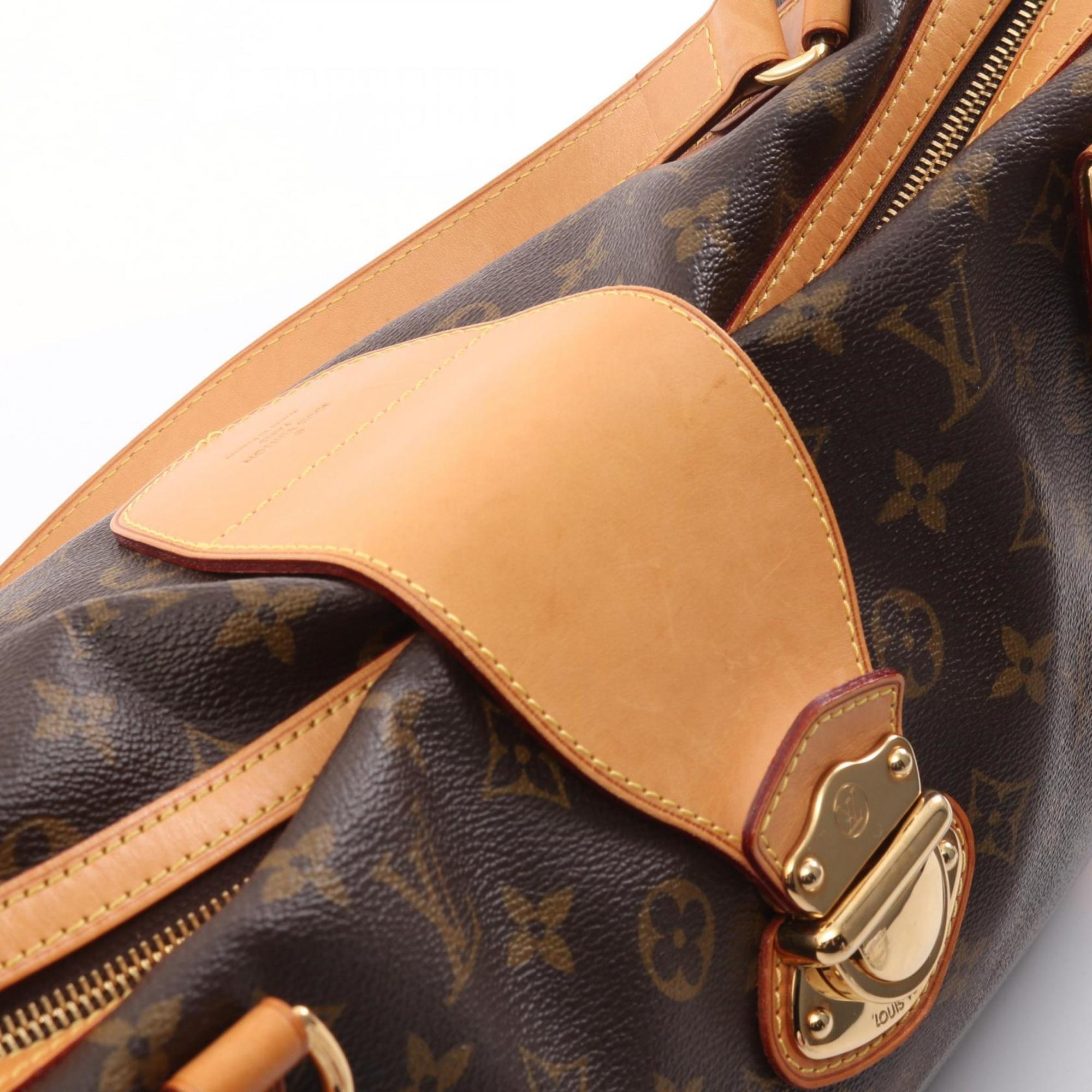 Louis Vuitton Brown Monogram Pvc Coated Canvas Leather Shoulder Bag