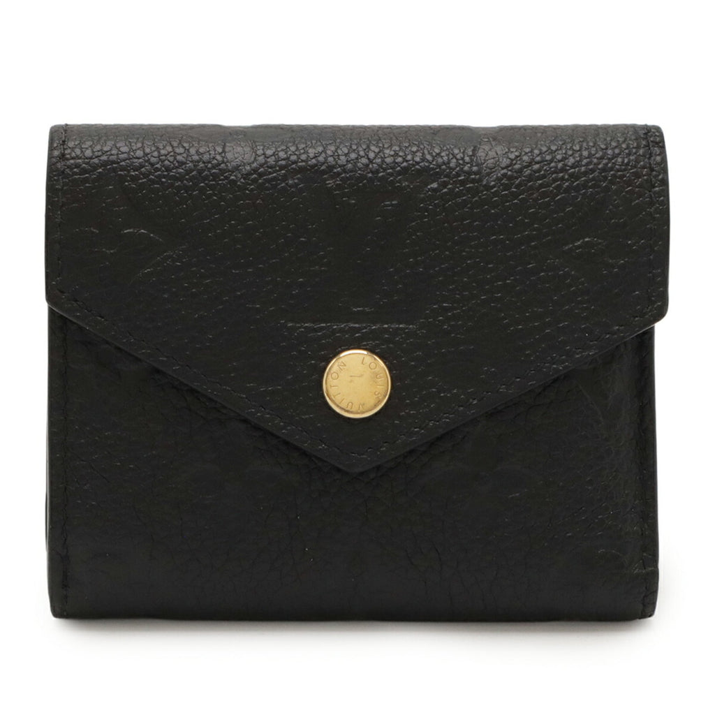 Louis Vuitton Black Noir Monogram Empreinte Leather Wallet (Tri-Fold)