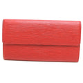 Louis Vuitton Epi Castilian Red Red Color Epi Leather Long Wallet