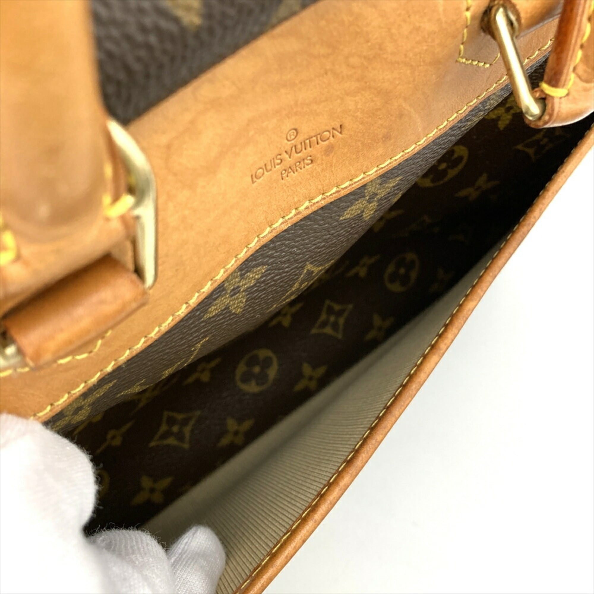 Louis Vuitton Brown Monogram Canvas Handbag