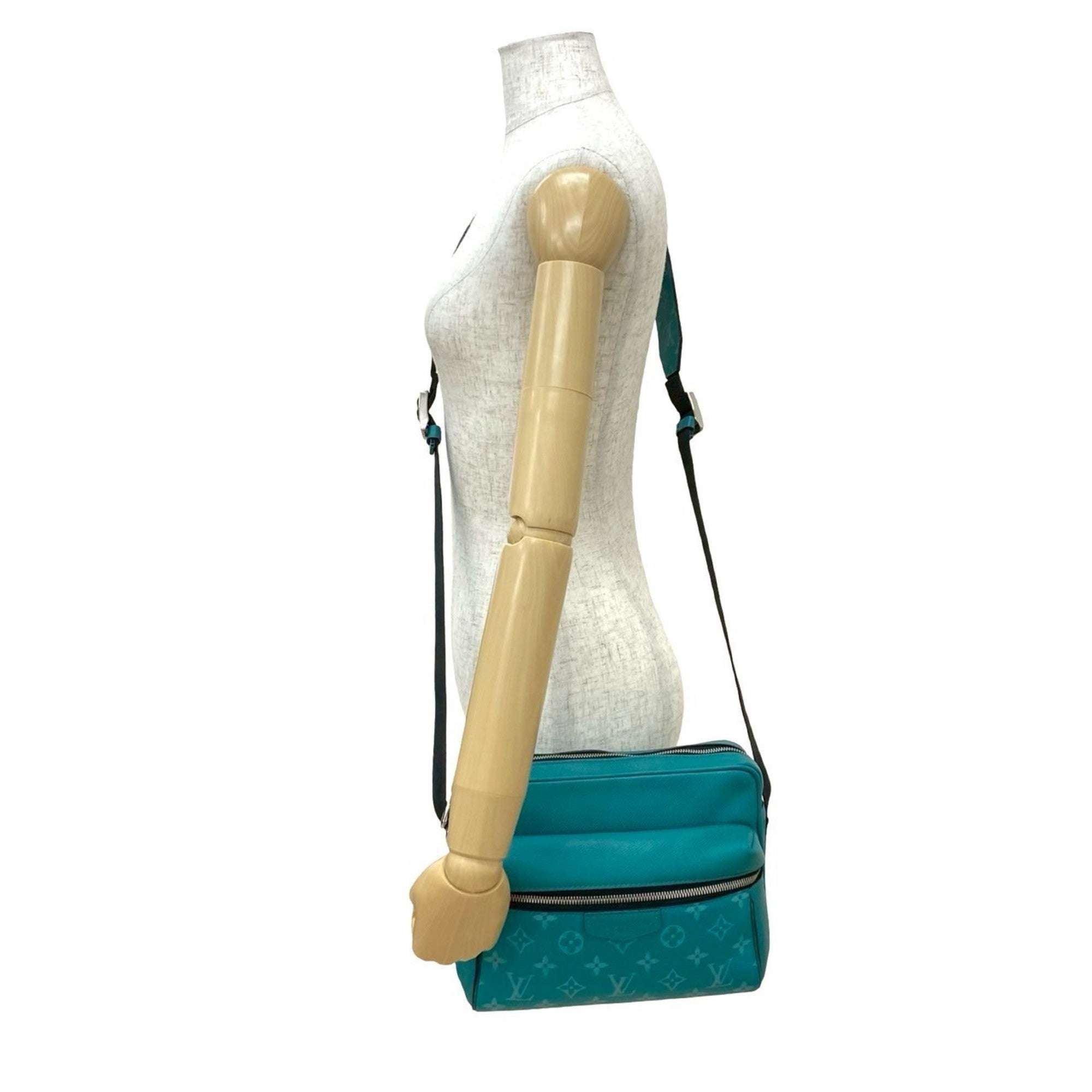 Louis Vuitton Green Leather Shoulder Bag