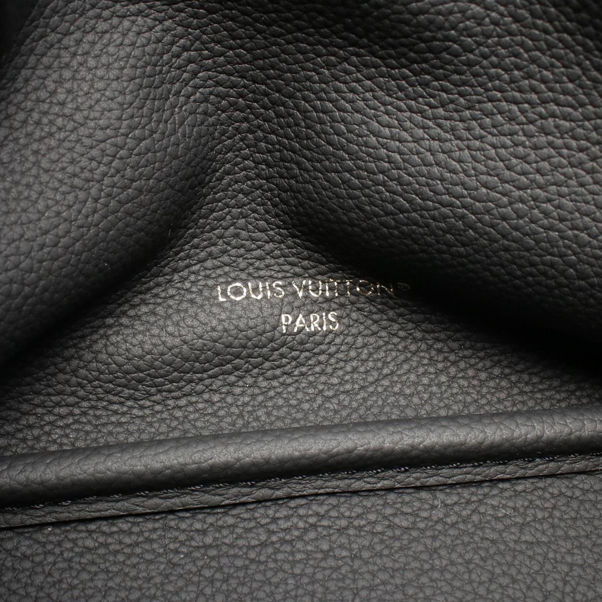 Louis Vuitton Black Brown Coated Canvas Monogram Pvc Leather Tote Bag