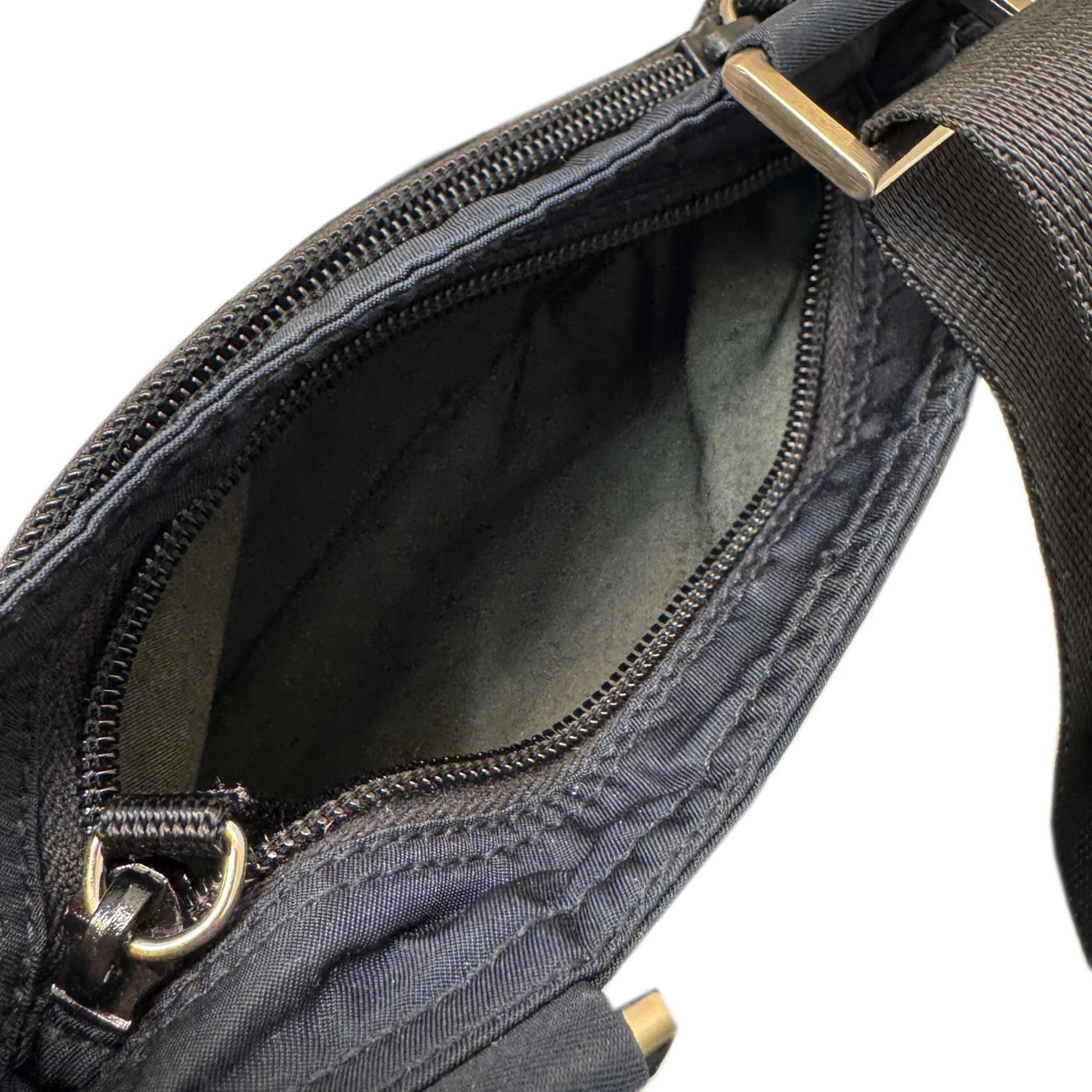 Prada Navy Nylon Pochette Shoulder Bag