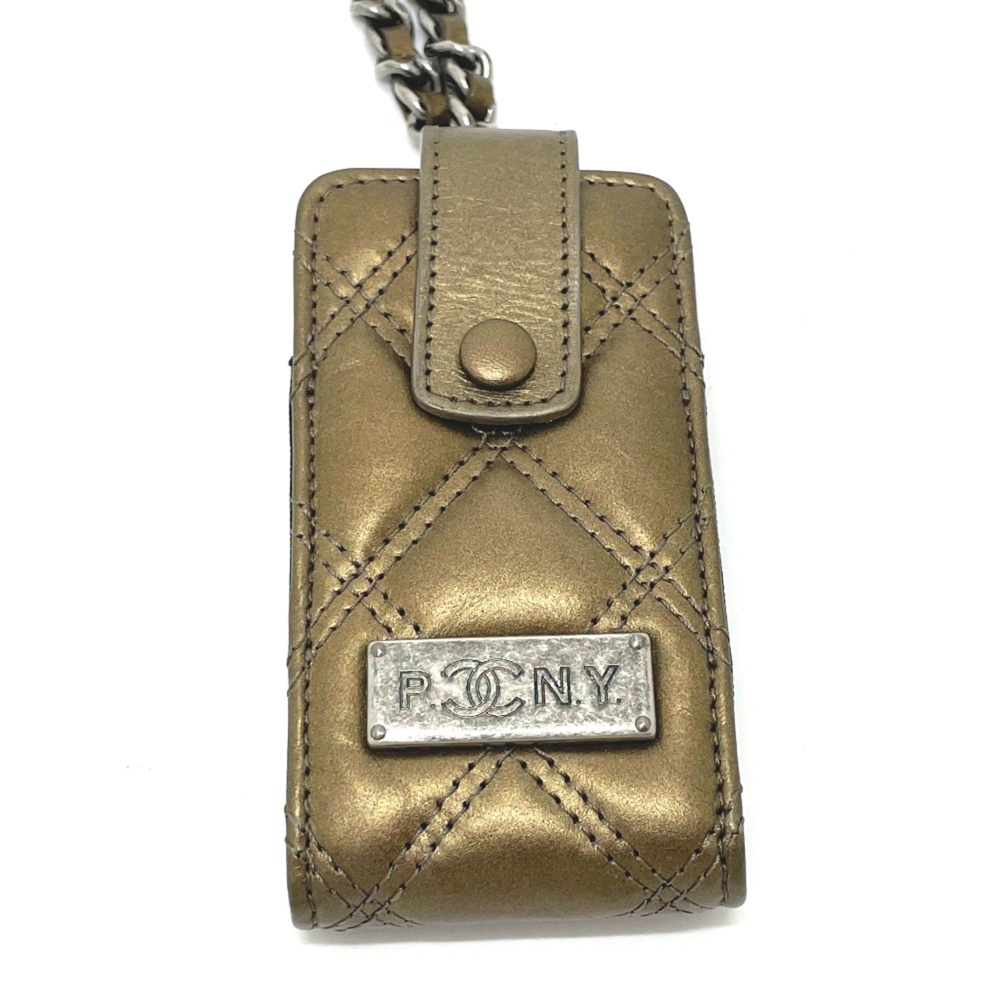 Chanel Gold Leather Shoulder Bag