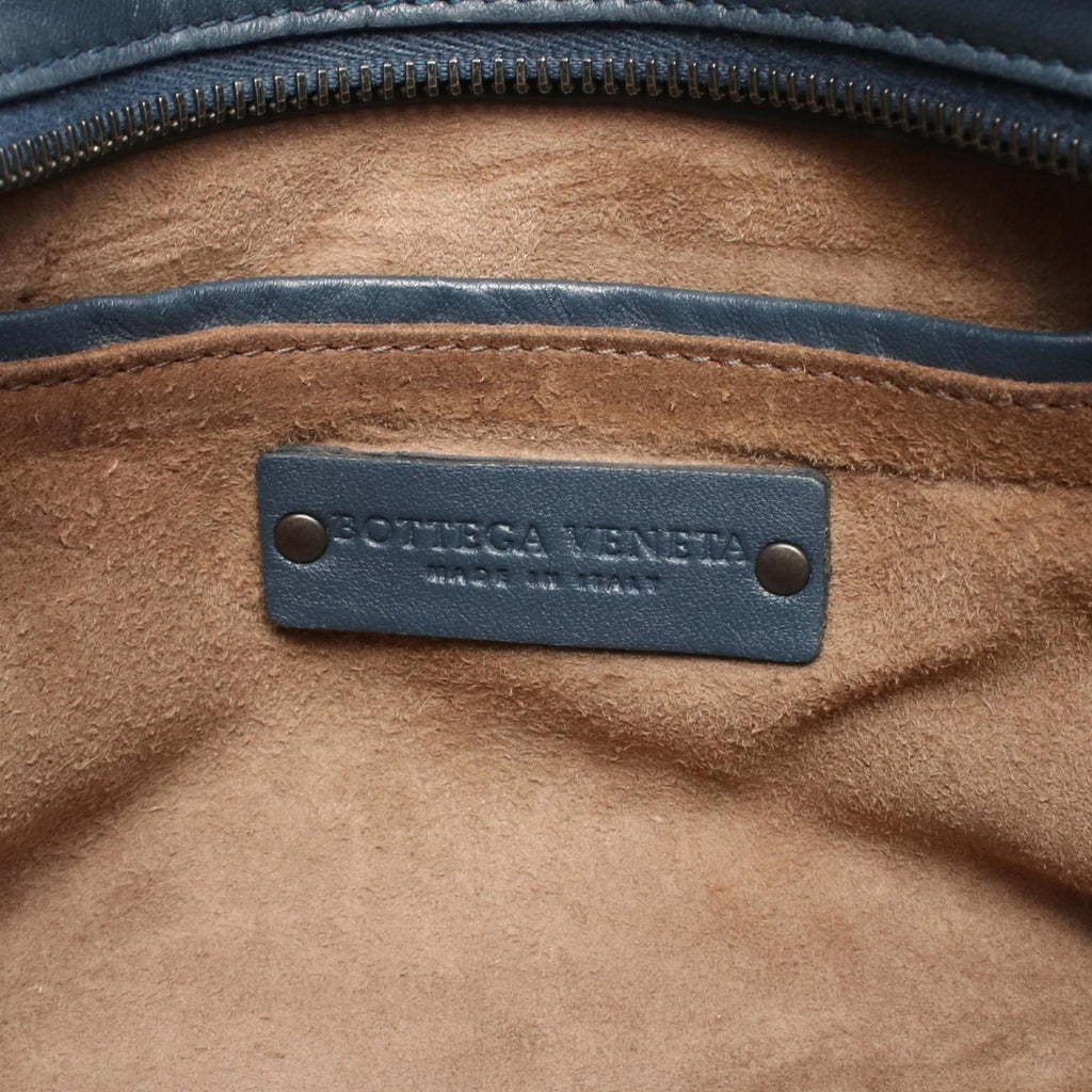 Bottega Veneta Navy Leather Handbag