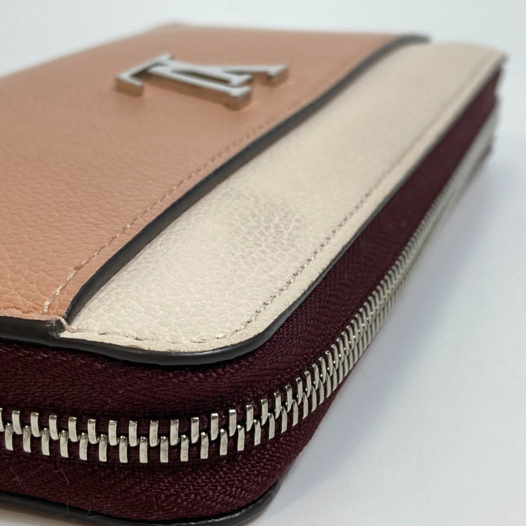 Louis Vuitton Beige Orange Leather Long Wallet