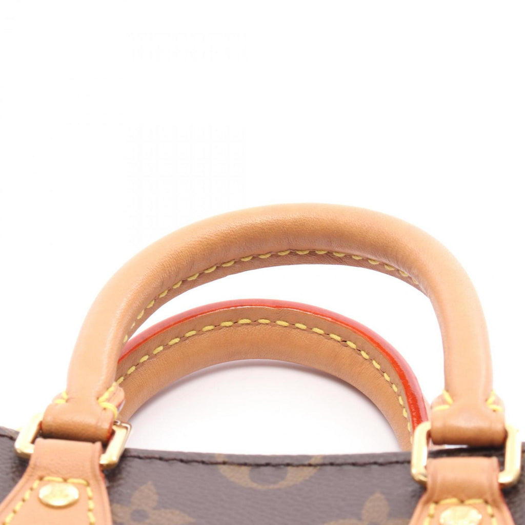 Louis Vuitton Brown Coated Canvas Leather Handbag