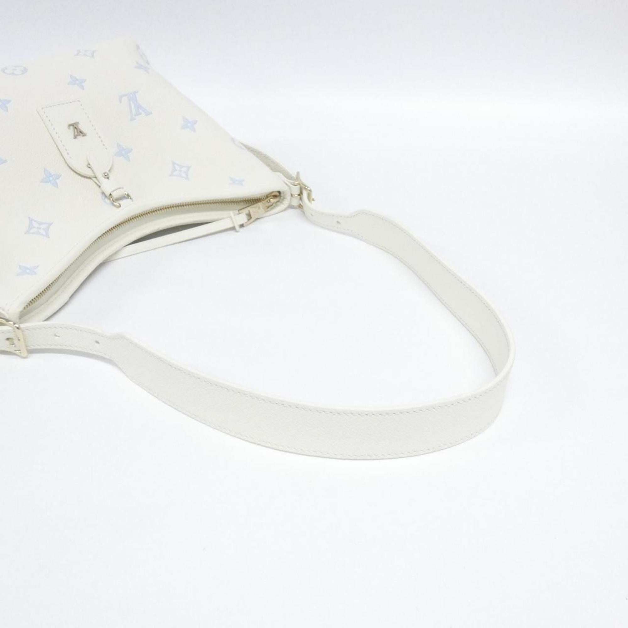 Louis Vuitton Monogram Empreinte Blanc Blue Leather Shoulder Bag