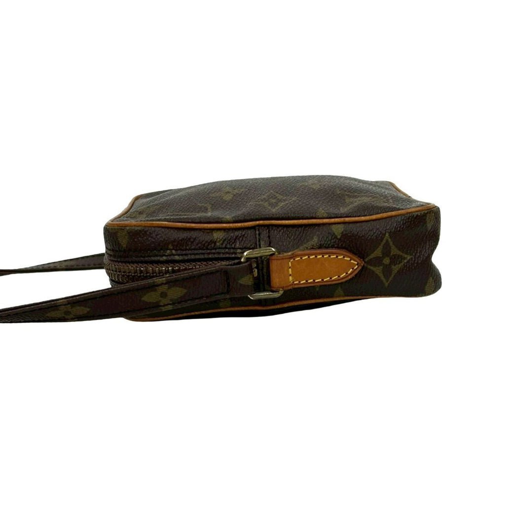 Louis Vuitton Brown Leather Pvc Pochette Shoulder Bag