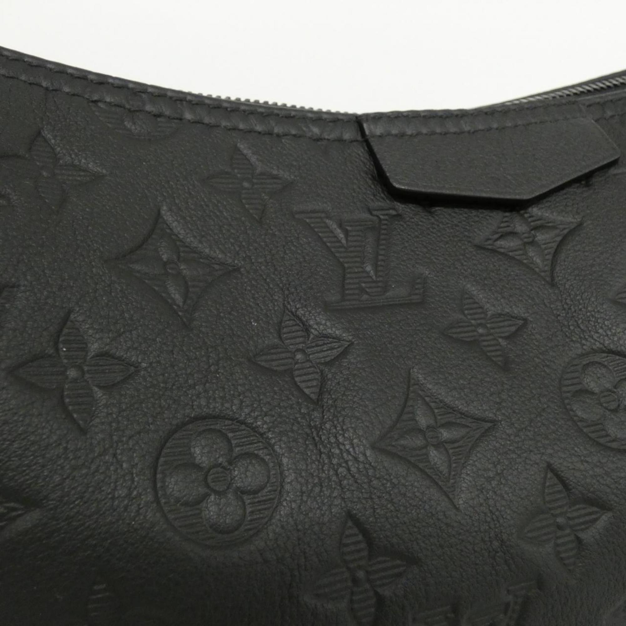 Louis Vuitton Black Leather Shoulder Bag