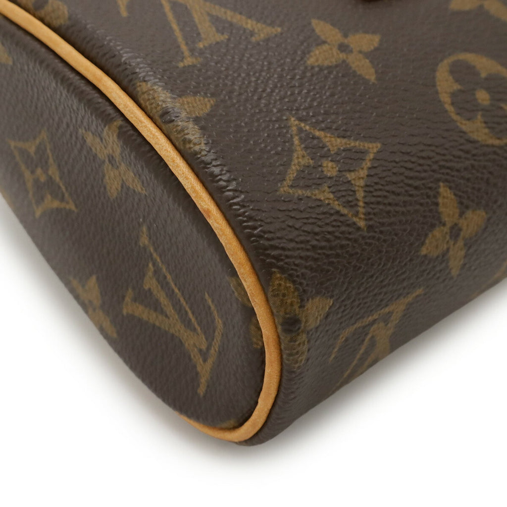 Louis Vuitton Black Brown Monogram Monogram Handbag