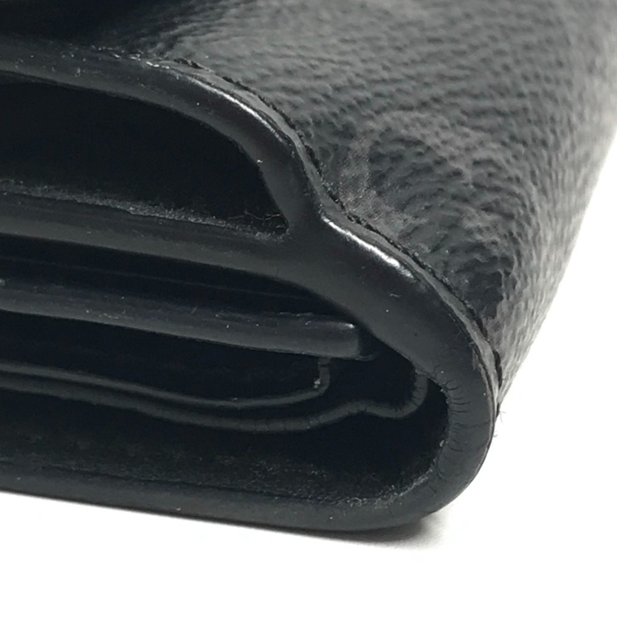 Louis Vuitton Black Gray Monogram Eclipse Canvas Wallet (Tri-Fold)